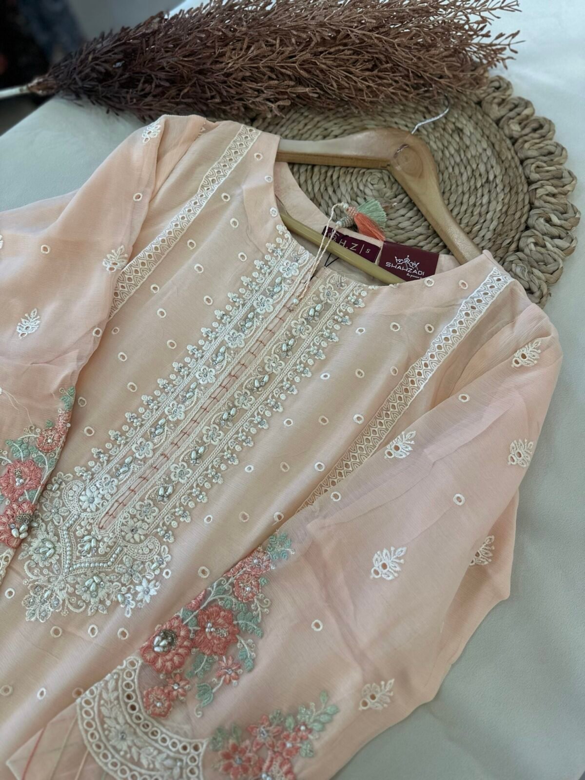 Pakistani Party Wear Ready Made Set Of 3 Pcs