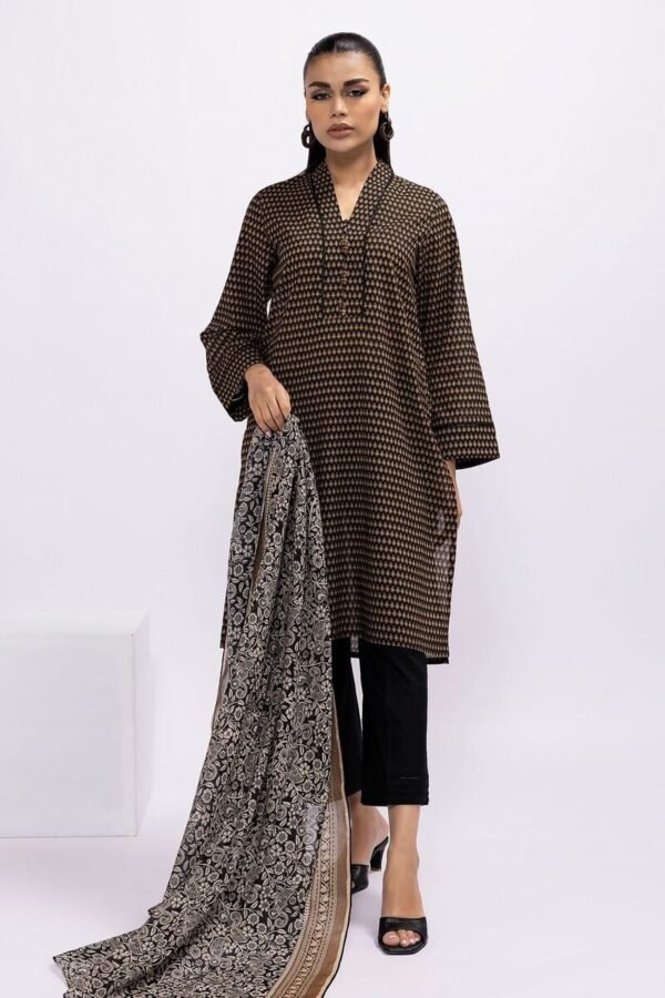 Khaadi Fabrics 3 Piece Suit Printed Lawn | Top Bottoms Dupatta ALA230531