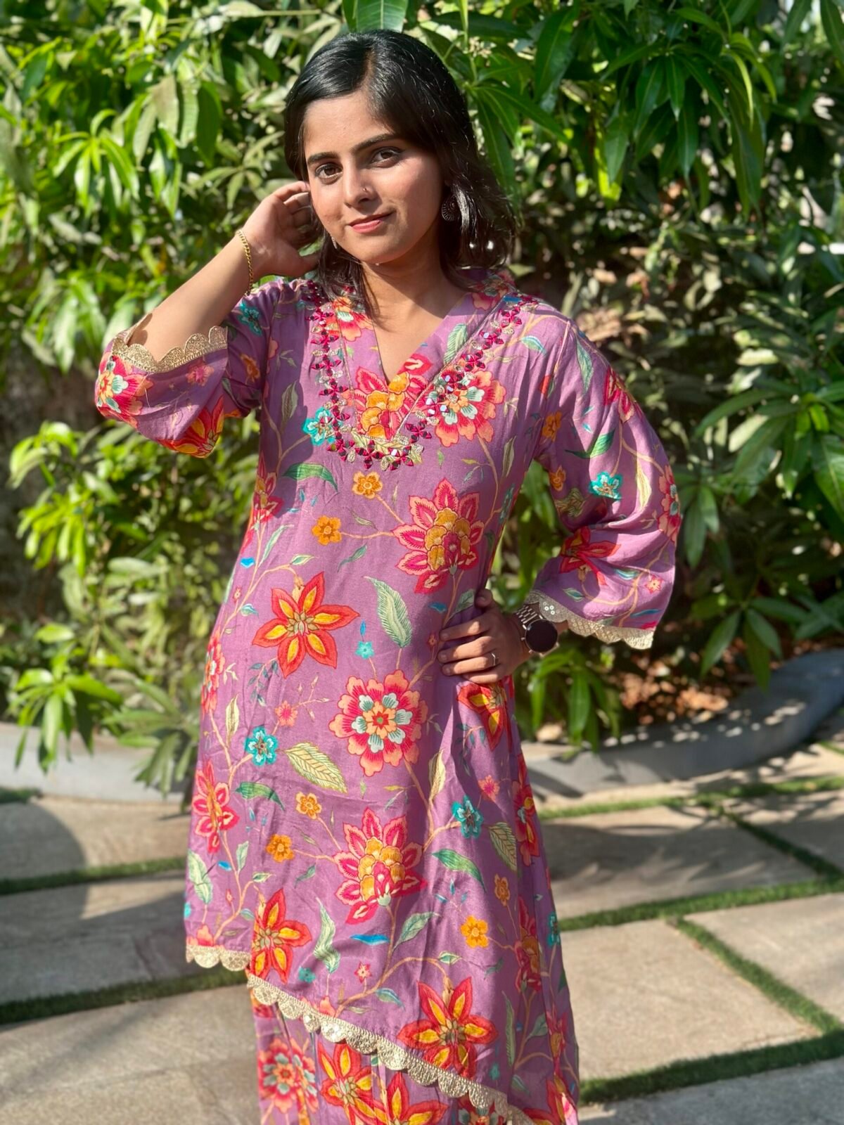 Indian Semi Party Wear 2 Pcs Set