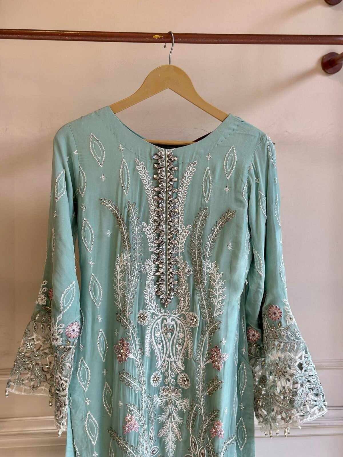 Maria B Pakistani Heavy Party Wear Set Of 3 Pcs