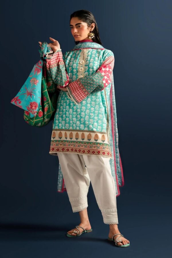Embroidered Lawn Suit with Printed Monar Dupatta Sana Safinaz Mahay Summer 2Pc 19B