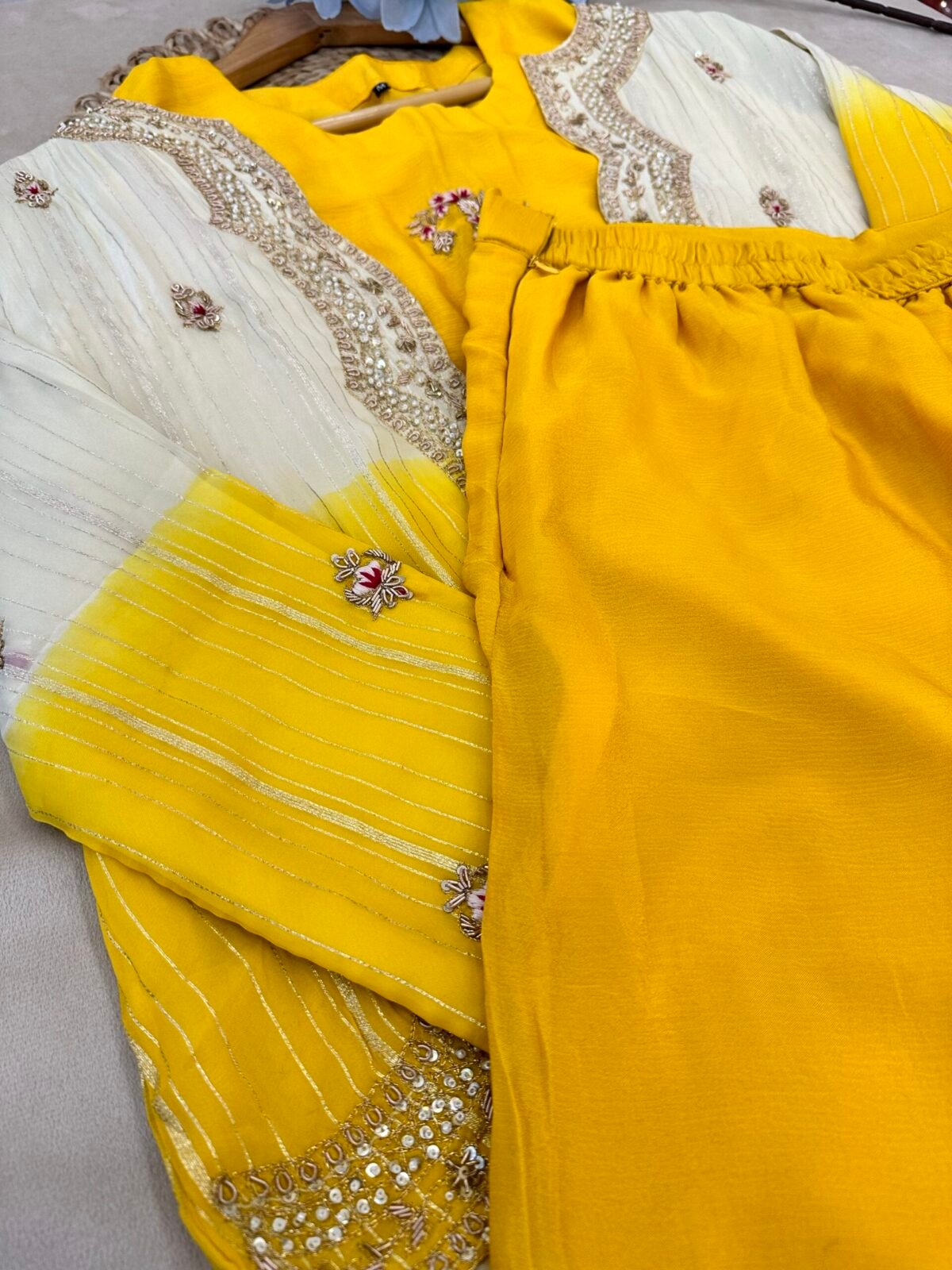 Top Palazzo Shrug Set For Women