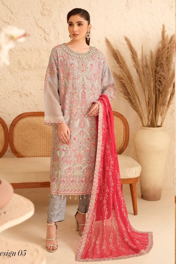 JANAM BY POSHAK SEMI STITCHED CHIFFON COLLECTION