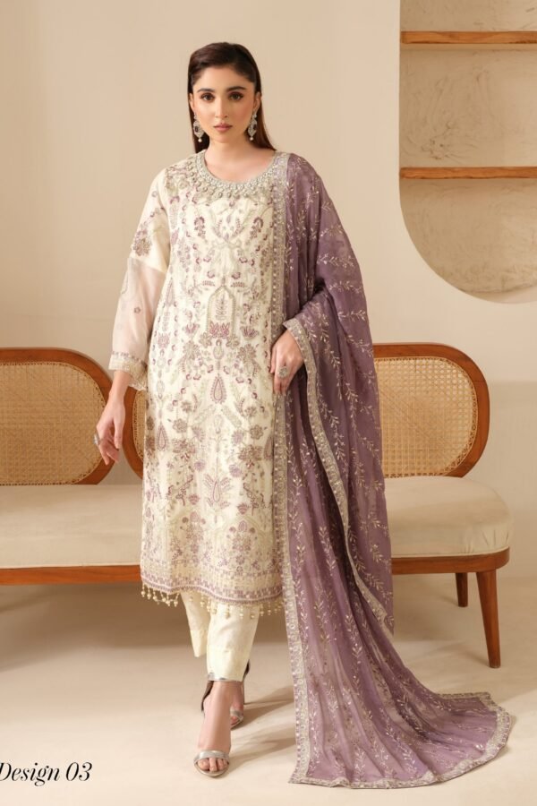 JANAM BY POSHAK SEMI STITCHED PARTY WEAR UNSTITCHED