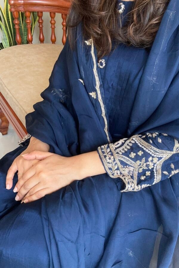 Navy Blue Indian Party Wear