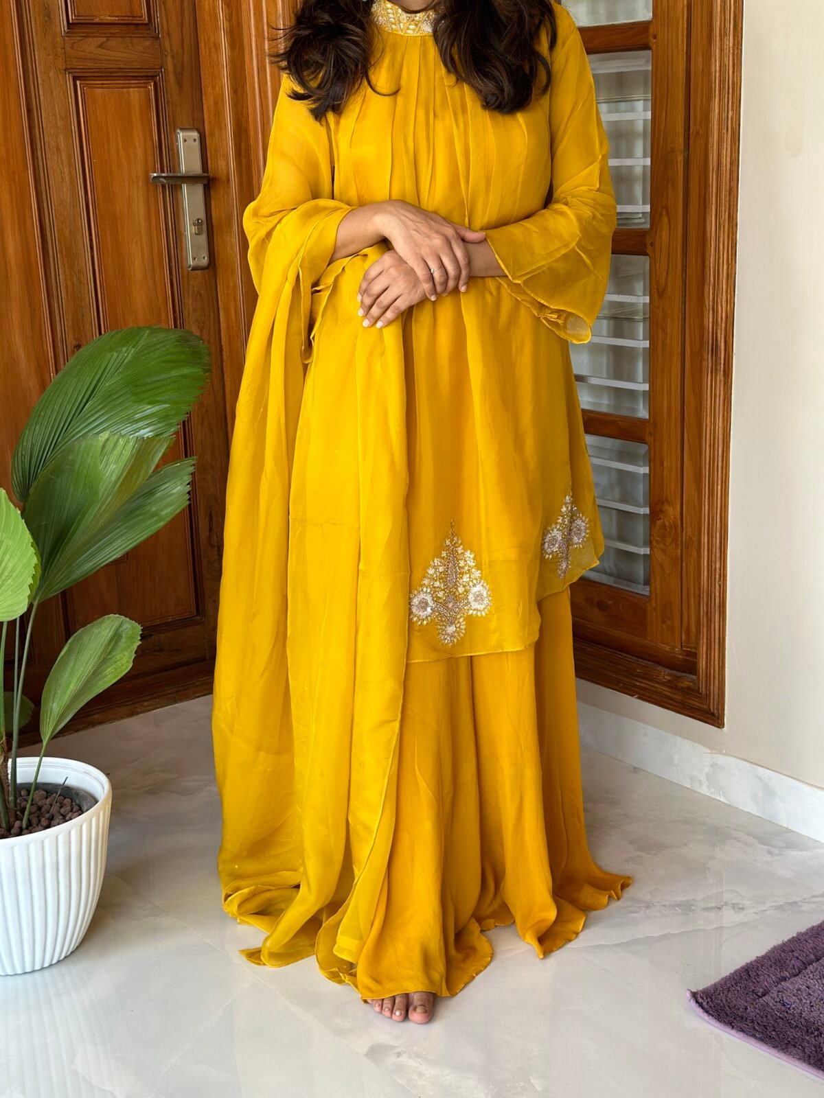 Yellow Party Wear SHAHZADI LAWN