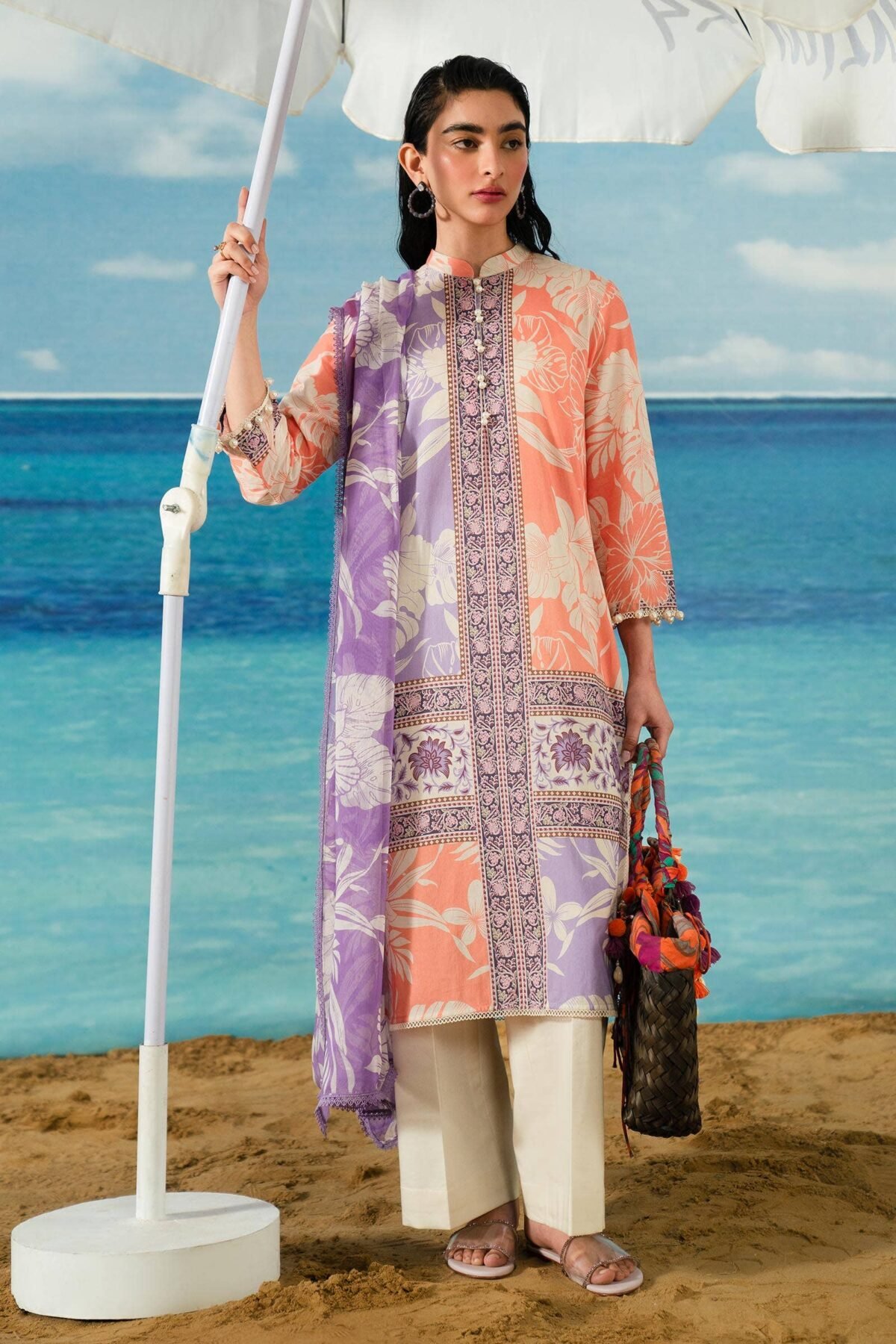 Sana Safinaz Unstitched Cord-Set Mahay Summer Vol-II 25A