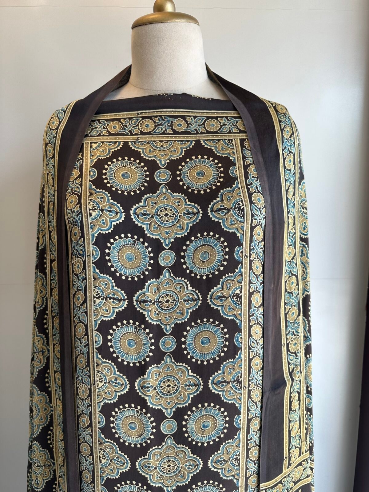 Ajrakh Modal Silk 2pc Unstitched Material SHAHZADI LAWN