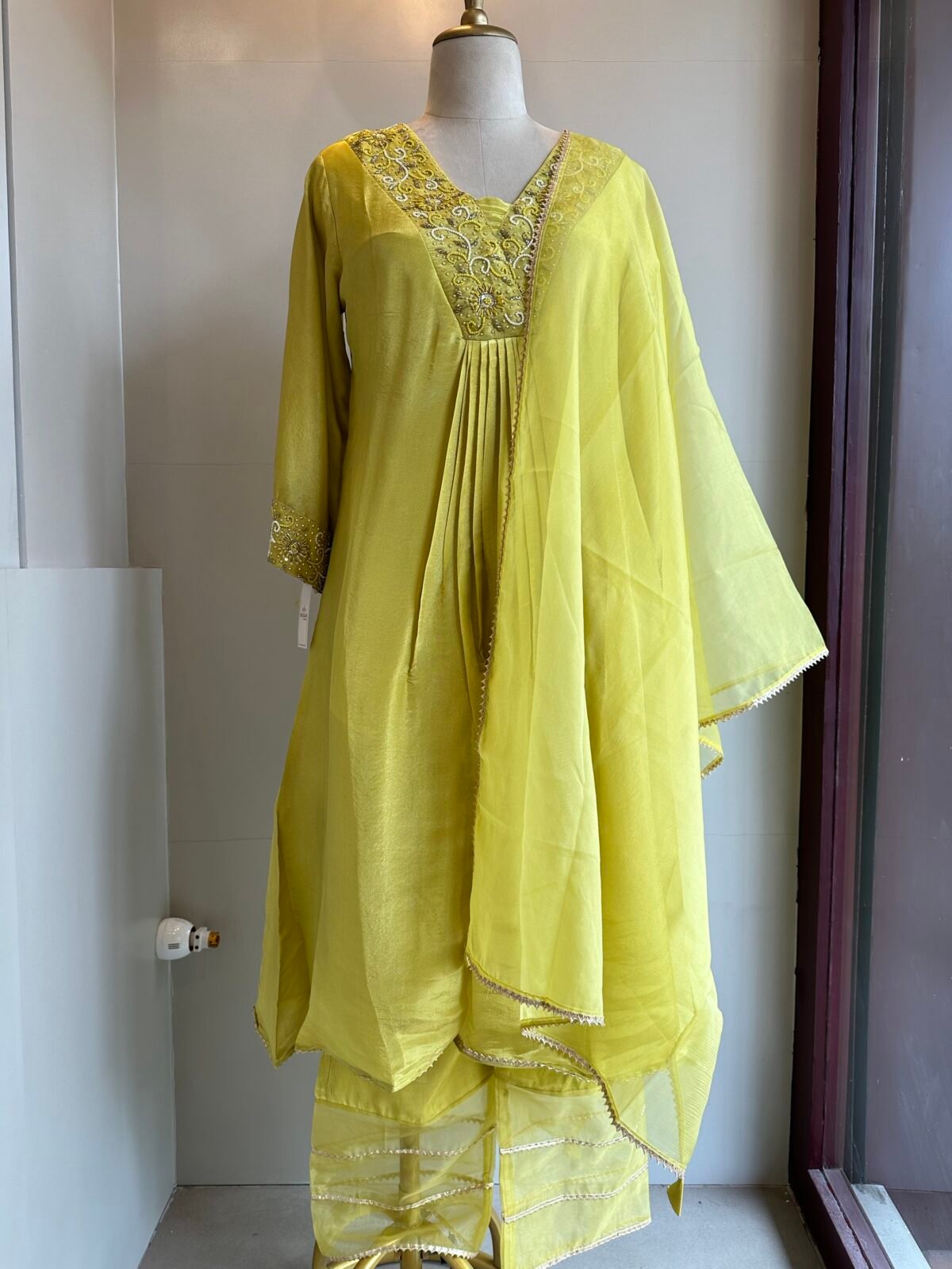 Yellow Indian Party Wear SHAHZADI LAWN