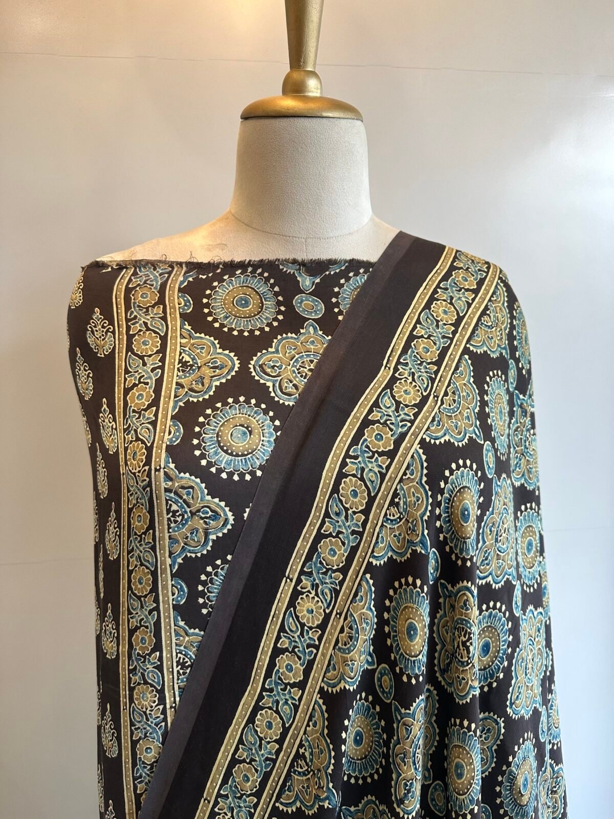 Ajrakh Modal Silk 2pc Unstitched Material SHAHZADI LAWN