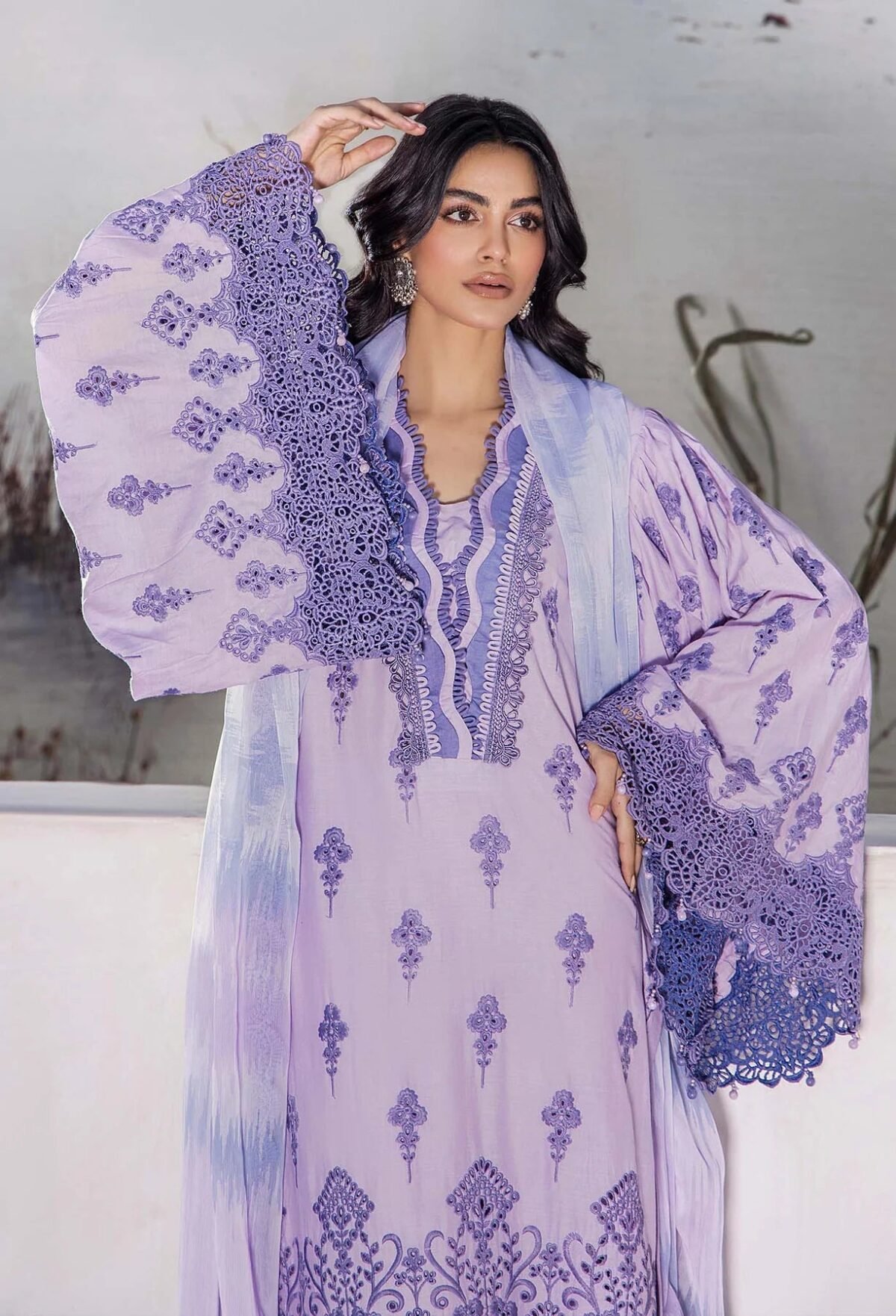 LASSERKARI BY ADAN'S LIBAS | LUXURY CHIKANKARI SHAHZADI LAWN