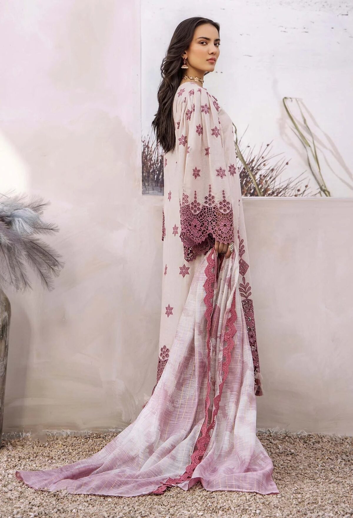 LASSERKARI BY ADAN'S LIBAS | LUXURY CHIKANKARI SHAHZADI LAWN
