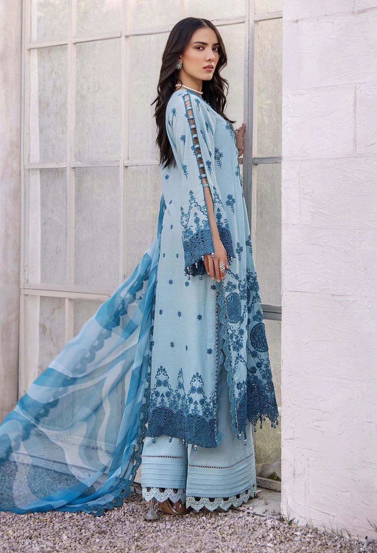 LASSERKARI BY ADAN'S LIBAS | LUXURY CHIKANKARI SHAHZADI LAWN
