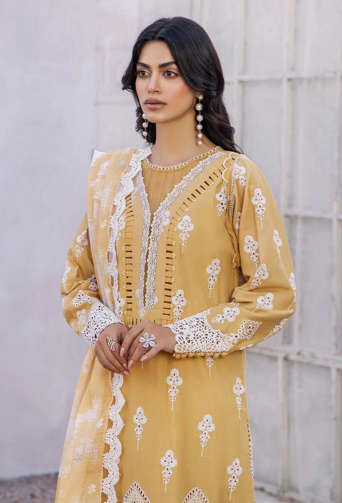 LASSERKARI BY ADAN'S LIBAS | LUXURY CHIKANKARI SHAHZADI LAWN
