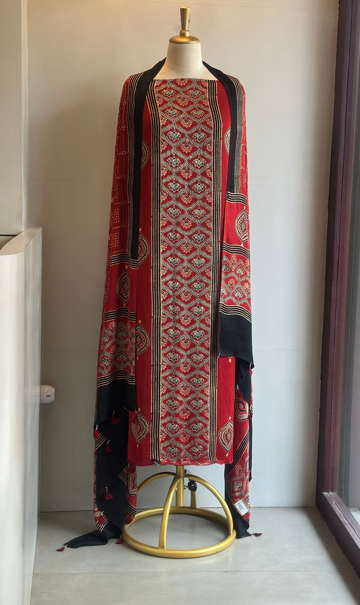 Ajrakh Modal Silk 2pc Unstitched