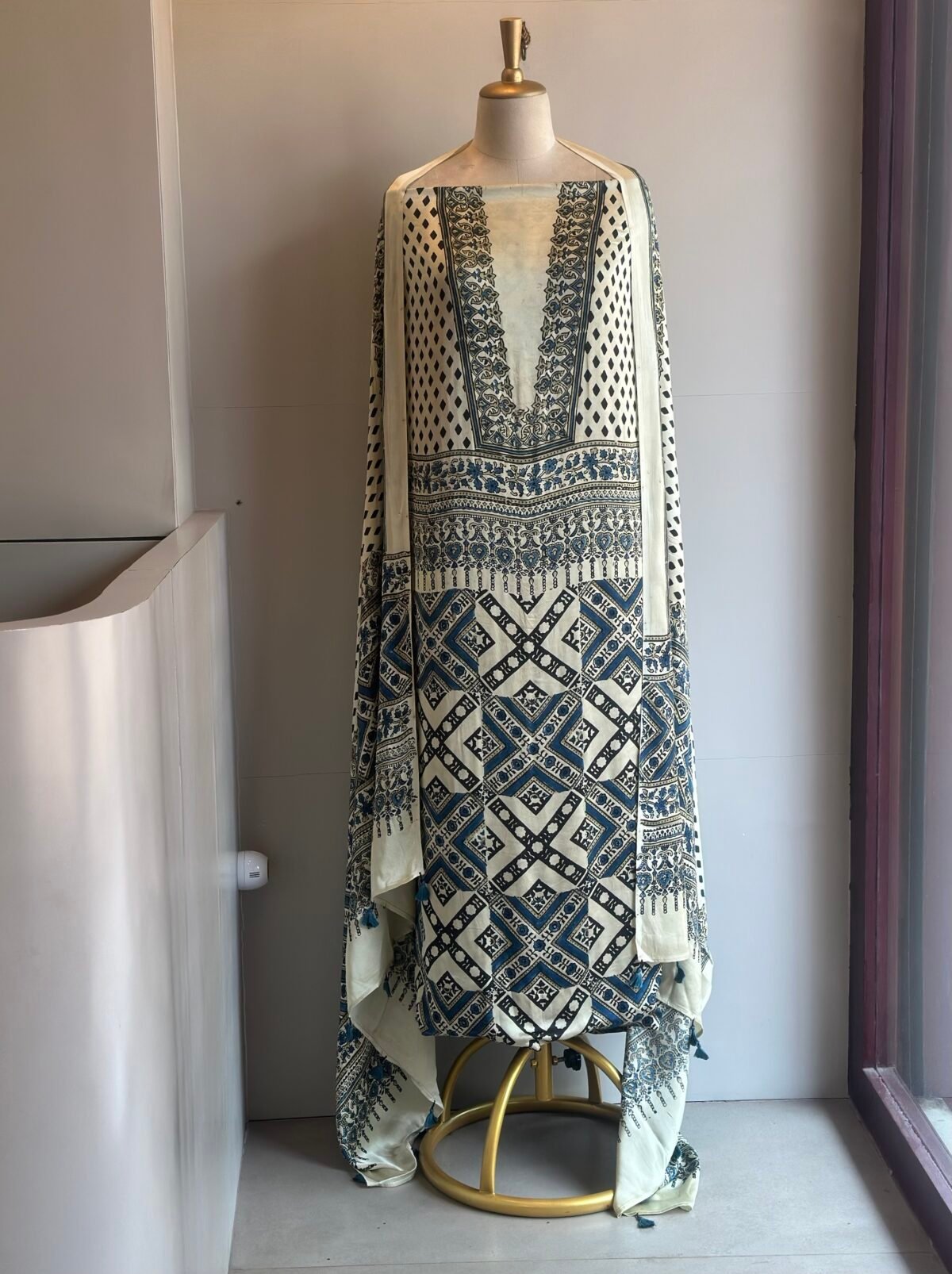 Ajrakh Modal Silk 2pc Unstitched