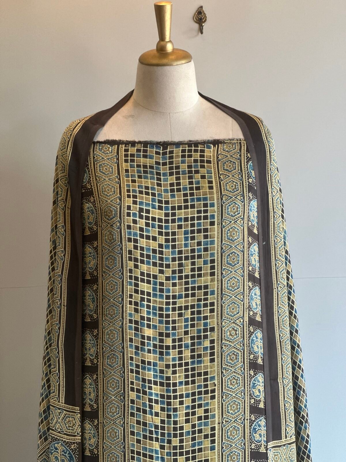 Ajrakh Modal Silk 2pc Unstitched SHAHZADI LAWN
