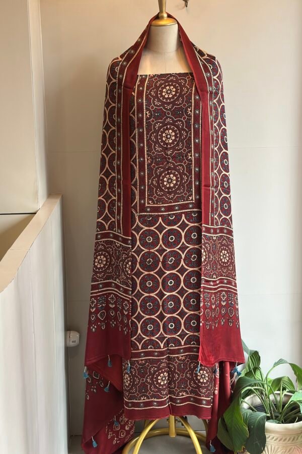 Ajrakh Silk Modal Silk