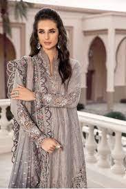 Maria B Sateen Unstitched 3 Piece Fall Collection