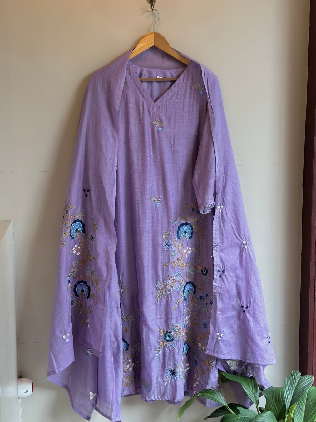 MUL CHANDERI INDIAN SEMI PARTY WEAR