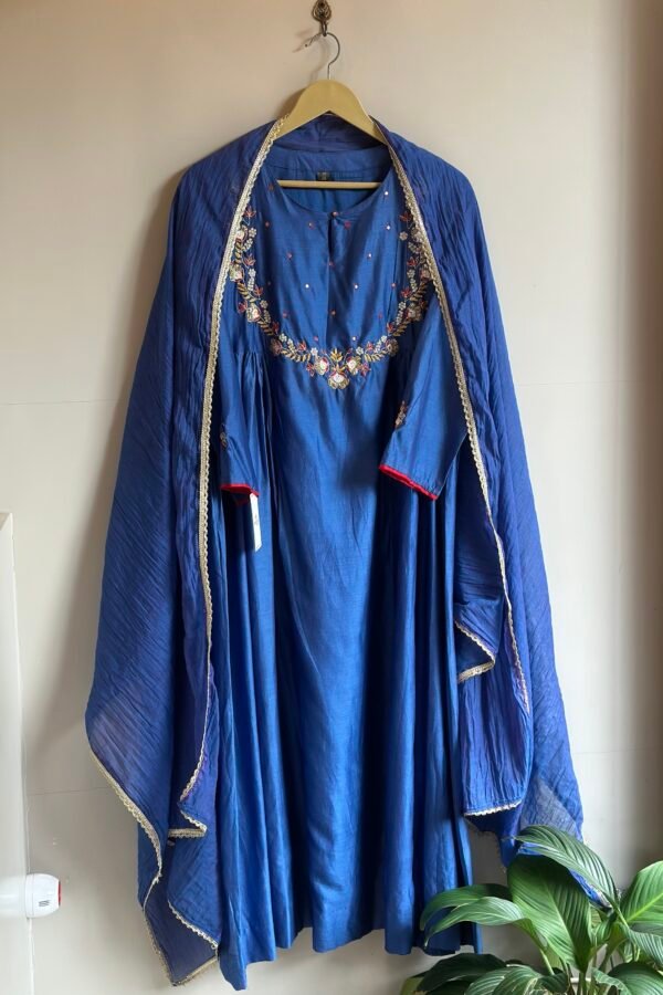 MUL CHANDERI INDIAN PARTY WEAR 3PC