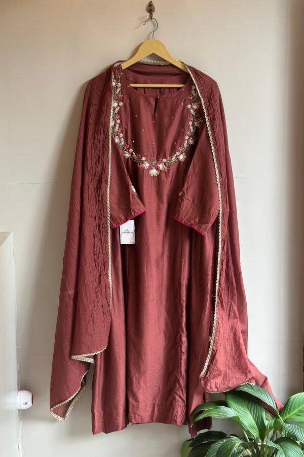 MUL CHANDERI INDIAN PARTY WEAR 3PC