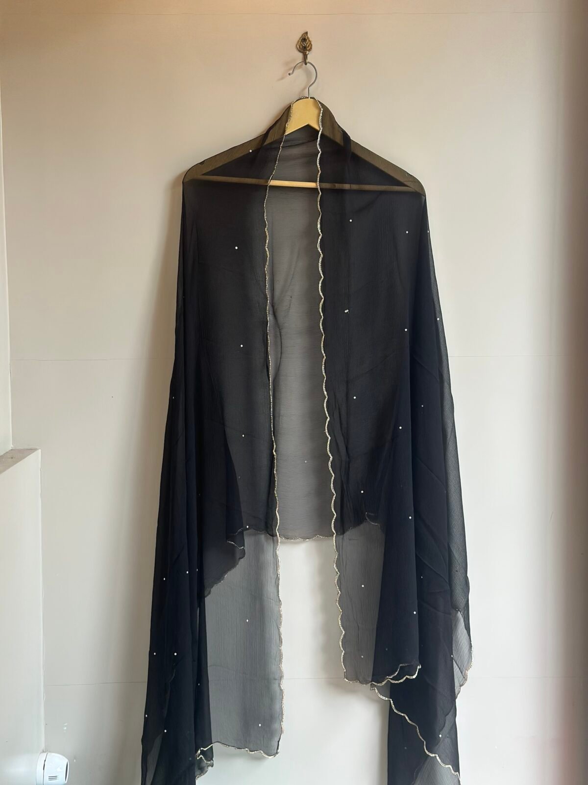 Black Indian Party Wear With Shrug SHAHZADI LAWN
