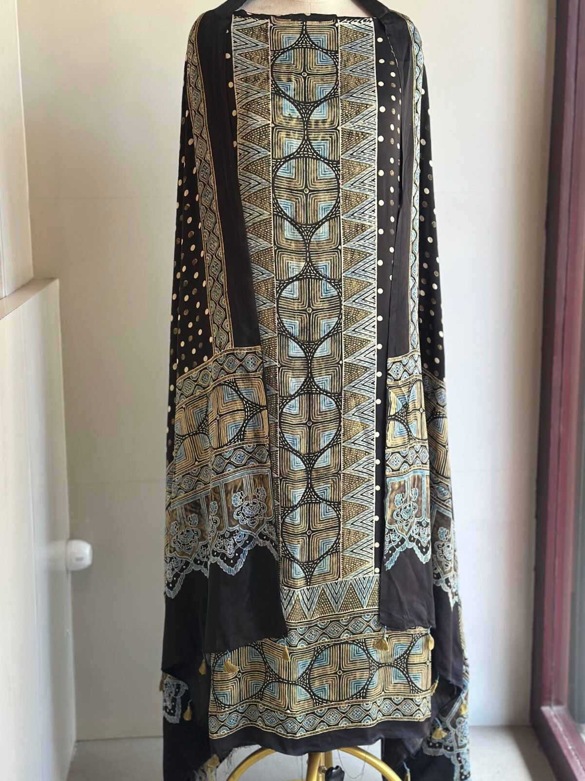 Ajrakh Modal Silk 2pc Unstitched