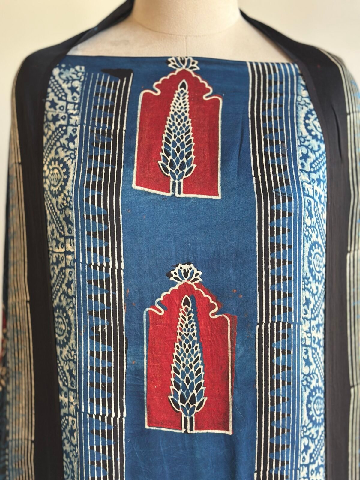 Ajrakh Modal Silk 2pc Unstitched SHAHZADI LAWN