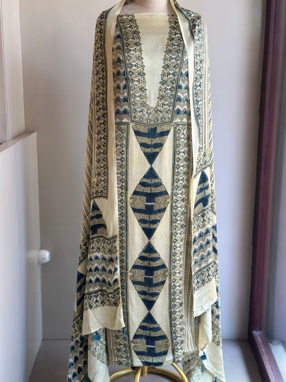 Ajrakh Modal Silk 2pc Unstitched