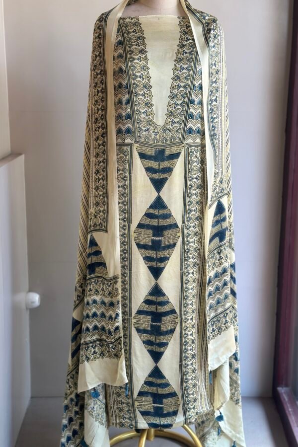 Ajrakh Modal Silk 2pc Unstitched