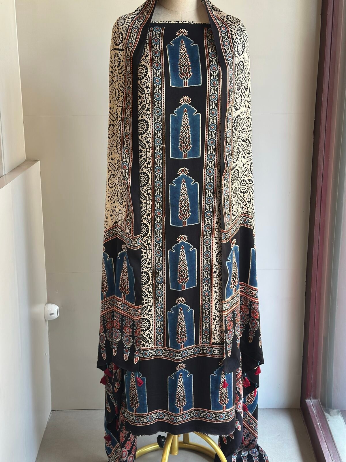 Ajrakh Modal Silk 2pc Unstitched