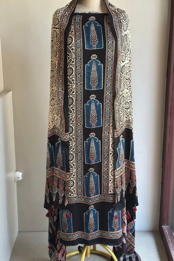 Ajrakh Modal Silk 2pc Unstitched