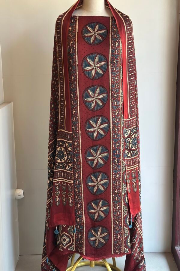 Ajrakh Modal Silk 2pc Unstitched