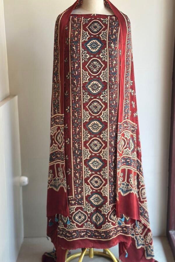 Ajrakh Modal Silk 2pc Unstitched