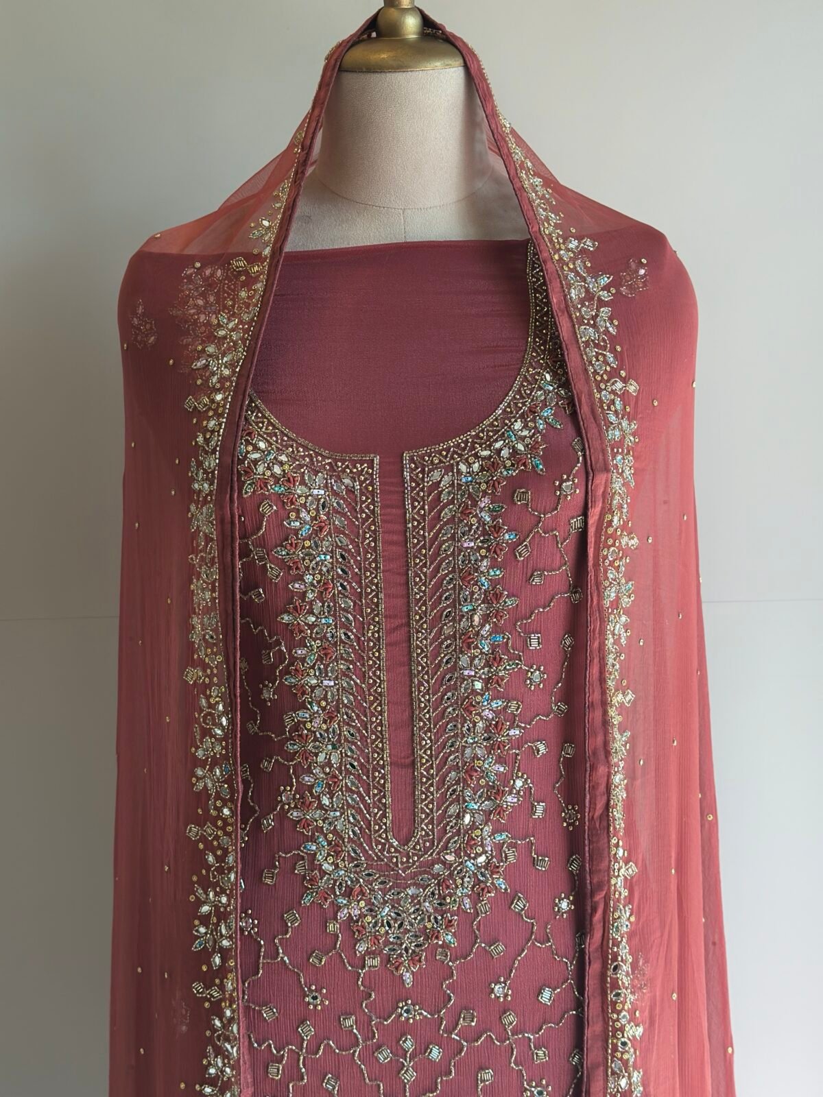 Indian Partywear Material Unstitched SHAHZADI LAWN